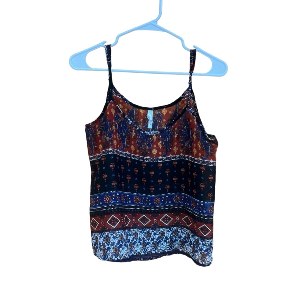 Truth Tank Top Women's Medium Red Blue